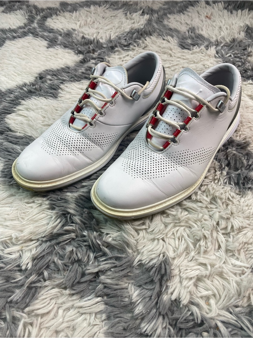 Mens Jordan ADG 4 Golf White Cement Spikeless Golf Shoes DM0103-105 Size 9